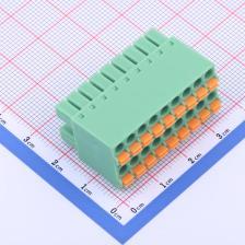 KF2EDGKNH-3.81-2*9P 插拔式接线端子 插头 3.81mm 排数:2 每排P