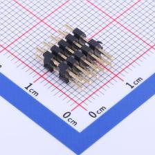 排针 2mm 双塑 2X05I 塑胶同向L= 方针 C40D28 直插 X4622WV 2x5P