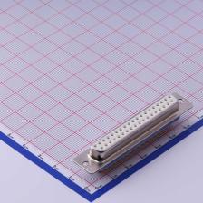 GDM37F-180 D-Sub/DVI/HDMI连接器 D-Sub 母 P数:37 DB车针白胶光