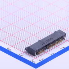 2041119-2 金手指连接器 mPCI-E mSATA 0.8mm P数:52 母端, 卡厚