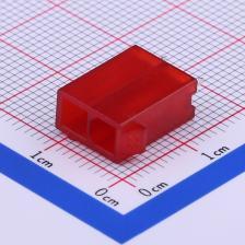 4.2-2*1空心针红色 线对板/线对线连接器 4.2mm 1x2P 直插 红色