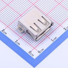 USB-U258-BJDT USB连接器 Type-A 母座 卧贴