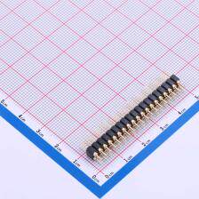 PZ254-2-19-Z-C 排针 2.54mm 1x38P 直插 圆针