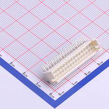 HX20028-32WAD 线对板/线对线连接器 2mm 2x16P 弯插 带扣 定位卧