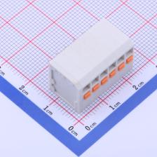 KF239-3.5-6P 弹簧式接线端子 3.5mm 每排P数:6 排数:1