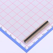 X1321WR-2x39J-C40D18 排针 1.27mm 2x39P 弯插 方针