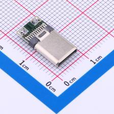 918-118A202AE52002 USB连接器 TYPE-C3.1公头10.6/15.7铆合款24P