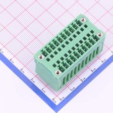 KF2EDGVHM-3.5-2*10P 插拔式接线端子 板端/插座-闭口 3.5mm 排数