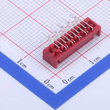X9127WR-10B4-9TSNRE 线对板/线对线连接器 1.27mm 1x10P 弯插 母