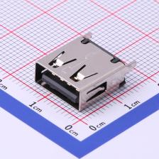 916-262A1022Y10210 USB连接器 Type-A 母座 直插 大电流直脚无边