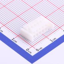 HX20017-10Y WH 压线端子胶壳 2mm 2x5P 带扣 白色