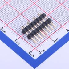 X4612WVS-08I-C40D44R1 排针 2mm 1x8P 立贴 方针 塑胶同向L=14.9