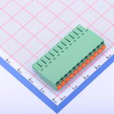 DB2EKN-3.5-12P-GN 插拔式接线端子 插头 3.5mm 排数:1 每排P数:1