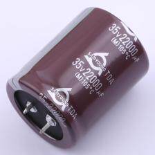 TDA35VS22000M35*45 VS 牛角型电解电容 2200uF ±20% 35V