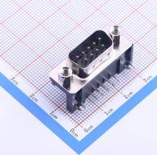 D-DMR009PM-D002 D-Sub/DVI/HDMI连接器 D-Sub 公 P数:9 DMR叉锁