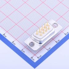 GDP09F-180 D-Sub/DVI/HDMI连接器 D-Sub 母 P数:9 DP车白胶光孔