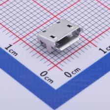 920-A52A2021S10105 USB连接器 Micro-B 母座 卧贴 有边脚长1.1有