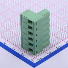 WJ2EDGK-5.08-6P 插拔式接线端子 插头 5.08mm 排数:1 每排P数:6