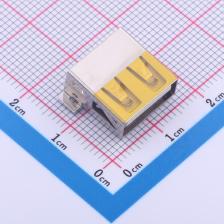 U-USBAM04P-F001 USB连接器 Type-A 母座 卧贴 全贴 无卷边