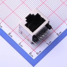 HC-RJ45-5JA-1-4 以太网连接器(RJ45 RJ11) RJ45 8P/8C 铜壳带屏