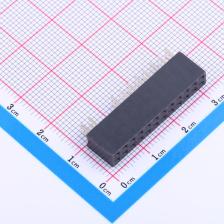FH-00762 排母 2.54mm 2x12P 空第5-8P 缺PIN