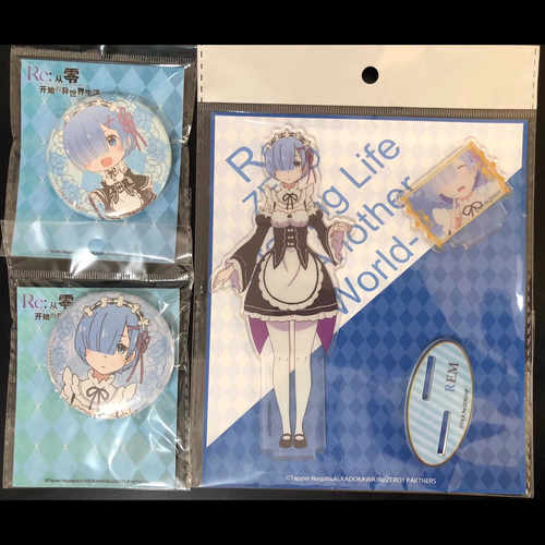 Re0马口铁徽章吧唧动漫立牌组合