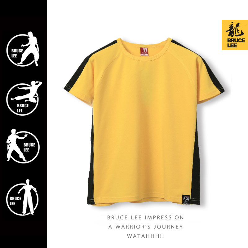 原创李小龙T恤布鲁斯李短袖同款衣服印象圆领双截棍黄色运动服男在类目 男装, T恤中 - 来自Buy2taobao.com提供专业的淘宝代购服务