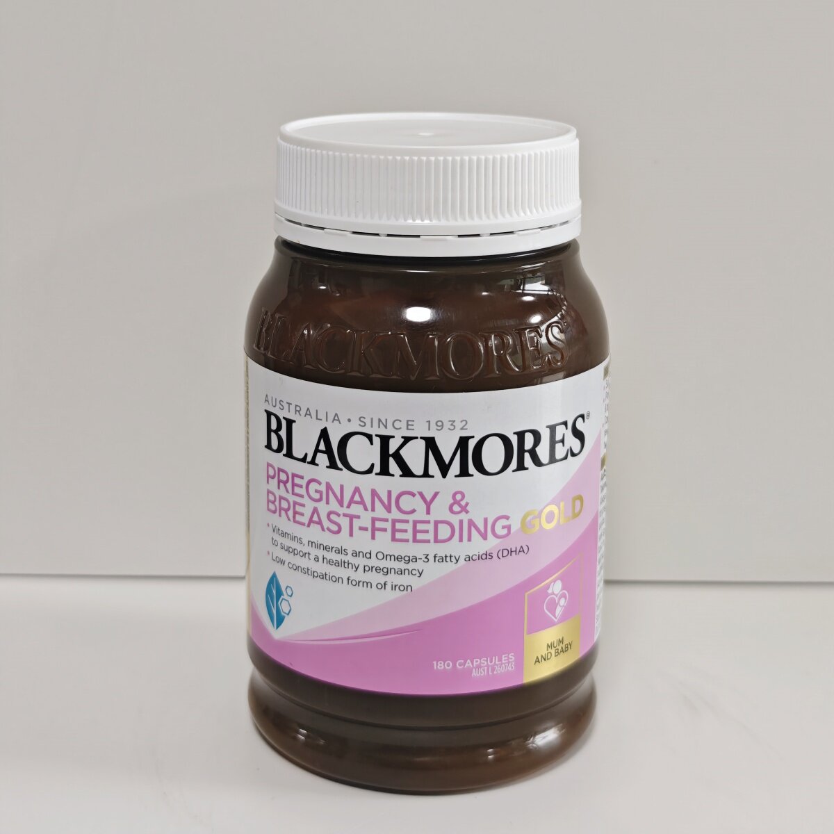 BLACKMORES澳佳宝孕妇黄金营养素胶囊180粒叶酸DHA孕期哺乳
