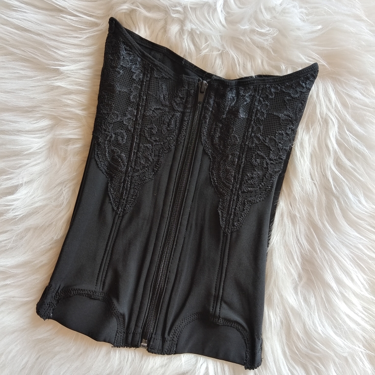 秋冬强压力加绒腰封加厚直背夹腹带拉链式压力款收腹塑身产后护腰