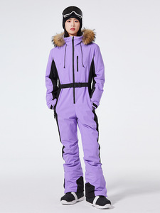 连体款滑雪服女款修身滑雪服