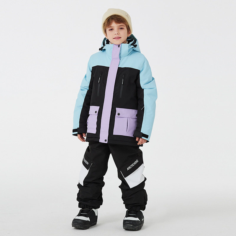 加厚保暖儿童单板双板滑雪服