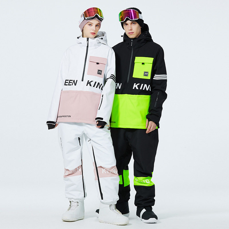 滑雪服帽衫单双板滑雪服套装