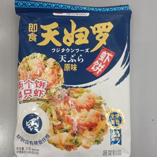 休闲零食富士町即食天妇罗虾饼火鸡辣酱味原味20g