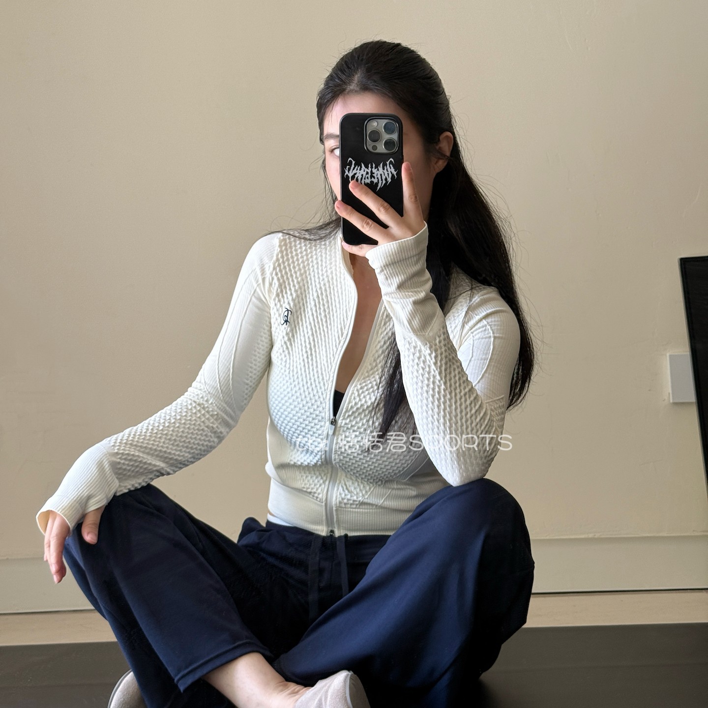 修身瑜伽服外套女2025新款秋冬长袖运动健身运动开衫普拉提上衣