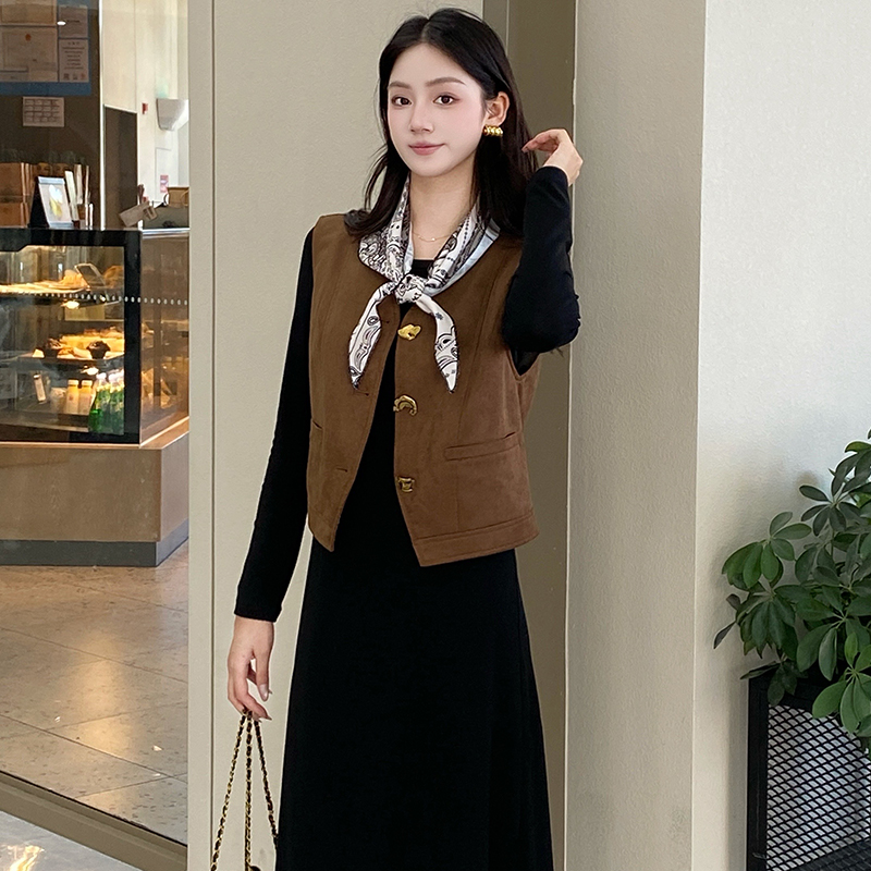 小香风套装长袖连衣裙卓依缘