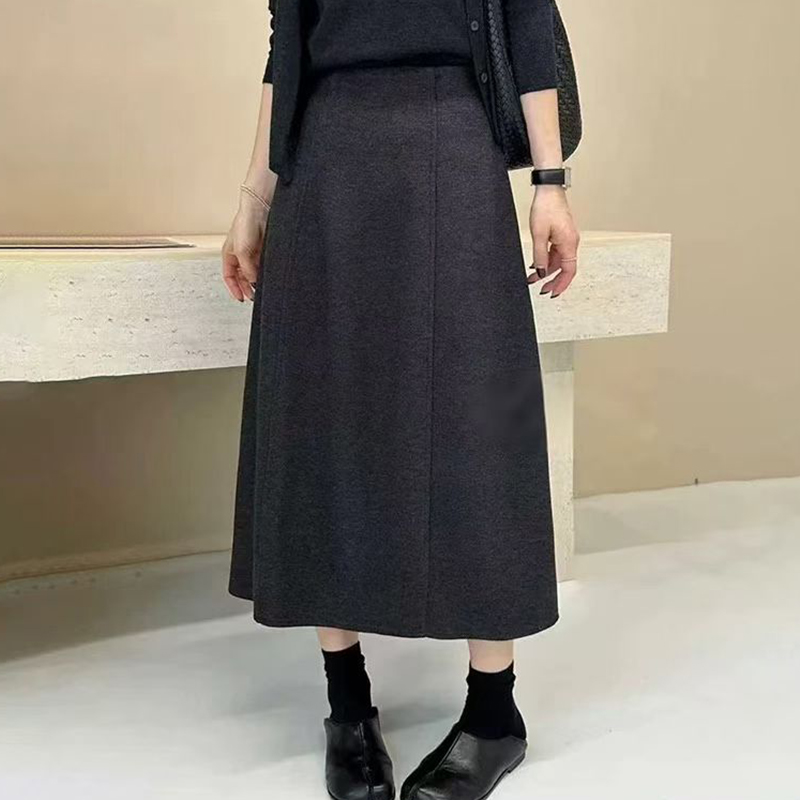 KAMAI卡麦同款毛呢半身裙