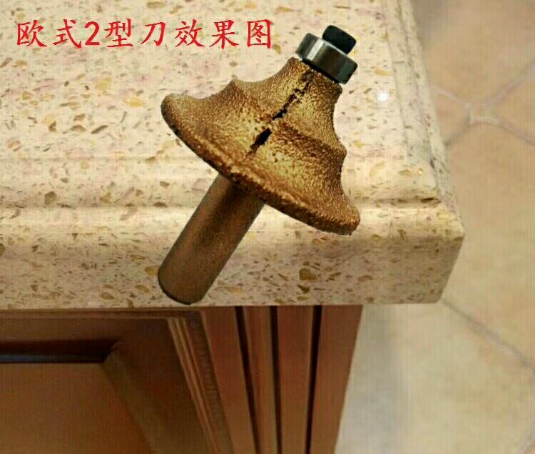 恒利钎焊石英石刀头欧式2铣刀欧式2造型刀头锣机刀头雕刻机刀头