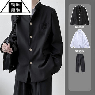DK制服中山装一套日系热血高校铃兰校服JK男女班服外套西装学院风