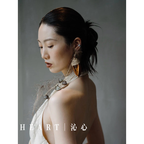 TM｜坠入大自然 手作果壳麻绳耳饰（单边