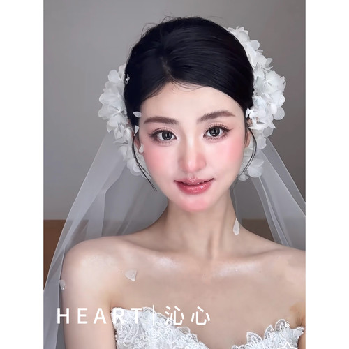 TM｜模特同款白色绣球永生花