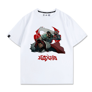 诺克萨斯德莱文德莱厄斯英雄LOL联盟穿搭潮牌夏季棉宽松短袖T恤男