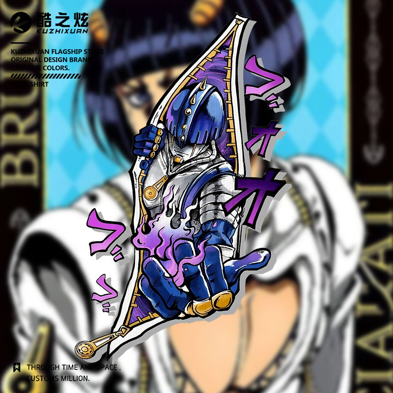 JOJO的奇妙冒险印花加绒圆领卫衣