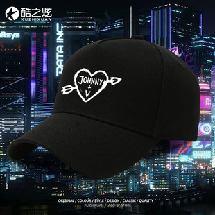 赛博朋克2077强尼银手V纹身周边棒球帽子鸭舌男宽松户外遮阳防晒