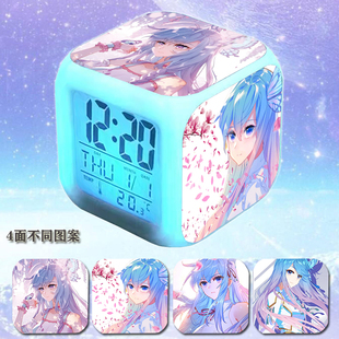 唐舞桐闹钟斗罗大陆王冬儿周边七彩小夜灯学生宿舍卧室超大声闹铃