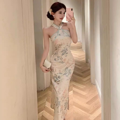 性感连衣裙女新中式柔式工衣