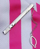 实物拍摄2501 特价 银色领带夹 漂亮