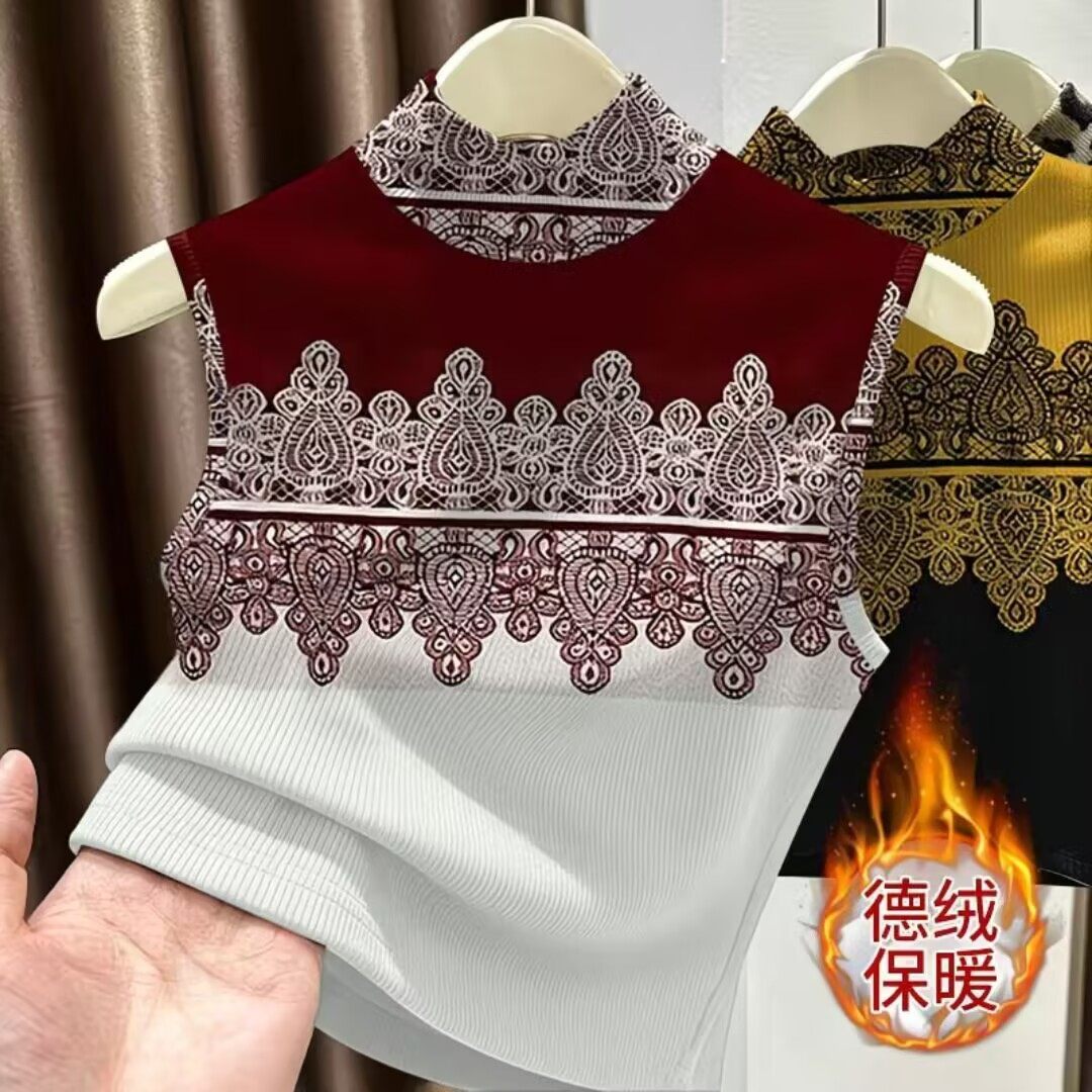 双面德绒无袖打底背心女内搭保暖春季新款宽松遮肚大码半高领上衣,女装/女士精品,背心吊带,淘宝优惠券,粉丝福利购,淘宝优惠卷