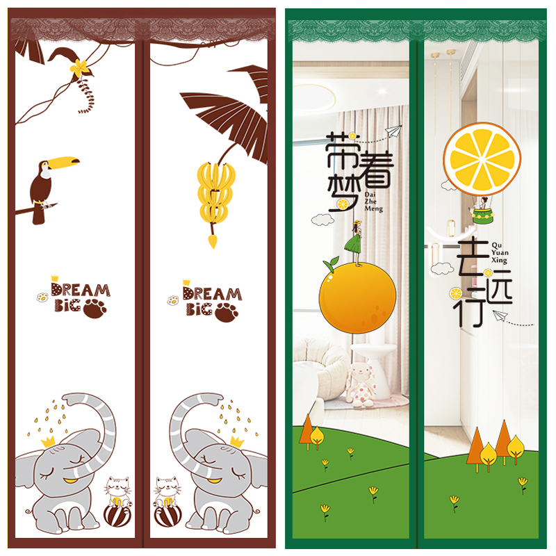 空调门帘防风保暖透明免打孔
