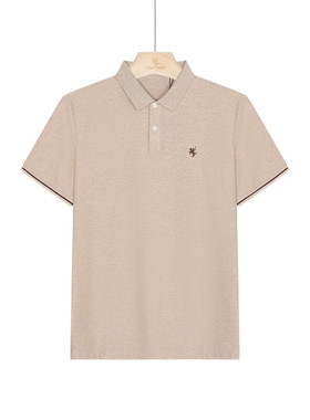 保罗彼得 专柜同款男士简约纯色百搭日常休闲短袖polo衫TJEB65521