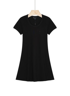 保罗彼得 专柜同款女士舒适百搭日常针织休闲短袖连衣裙NCEB43611